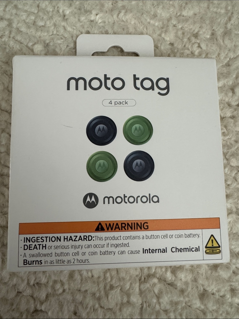 NWT moto tag 4 pack from Motorola